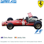 Bouwpakket 1:43 | Tameo SLK128 | Ferrari 312 F1-68 Scuderia Ferrari 1968 #9 Bouwpakket 1:43 | Tameo SLK128 | Ferrari 312 F1-68 Scuderia Ferrari 1968 #9