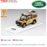 Modelauto 1:43 | TSM TSM164320 | Land Rover Defender Camel 1989 Modelauto 1:43 | TSM TSM164320 | Land Rover Defender Camel 1989
