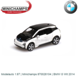 Modelauto 1:87 | Minichamps 870028104 | BMW I3 Wit 2014 Modelauto 1:87 | Minichamps 870028104 | BMW I3 Wit 2014