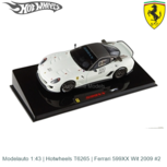 Modelauto 1:43 | Hotwheels T6265 | Ferrari 599XX Wit 2009 #2 Modelauto 1:43 | Hotwheels T6265 | Ferrari 599XX Wit 2009 #2