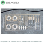 Bouwpakket 1:18 | Tremonia CW11477 | Detailkit Ferrari 550 Maramello 1996 Bouwpakket 1:18 | Tremonia CW11477 | Detailkit Ferrari 550 Maramello 1996