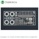 Bouwpakket 1:18 | Tremonia CW12386 | Detailkit Ferrari 612 Scaglietti 2003 Bouwpakket 1:18 | Tremonia CW12386 | Detailkit Ferrari 612 Scaglietti 2003