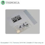 Bouwpakket 1:18 | Tremonia CW14746 | Detailkit GT-Rear wing set Bouwpakket 1:18 | Tremonia CW14746 | Detailkit GT-Rear wing set