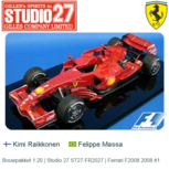 Bouwpakket 1:20 | Studio 27 ST27-FR2027 | Ferrari F2008 2008 #1 Bouwpakket 1:20 | Studio 27 ST27-FR2027 | Ferrari F2008 2008 #1