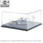 Accesoire1:43 | Trumpeter 09806 | Vitrine L11.7 x B11.7 x H5.2 Zwart Accesoire1:43 | Trumpeter 09806 | Vitrine L11.7 x B11.7 x H5.2 Zwart