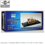 Accesoire | Trumpeter 09816 | Vitrine L17.0 x B7.5 x H6.7 Zwart Accesoire | Trumpeter 09816 | Vitrine L17.0 x B7.5 x H6.7 Zwart