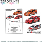 Bouwpakket 1:24 | Zero Paints ZD-WM-0056 | Painting Mask Alfa Romeo 155 V6 TI DTM Bouwpakket 1:24 | Zero Paints ZD-WM-0056 | Painting Mask Alfa Romeo 155 V6 TI DTM