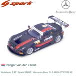 Modelauto 1:43 | Spark SA087 | Mercedes Benz SLS AMG GT3 2015 #2 Modelauto 1:43 | Spark SA087 | Mercedes Benz SLS AMG GT3 2015 #2