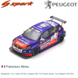 Modelauto 1:43 | Spark S5199 | Peugeot 308 TCR Sports & You Peugeot 2018 #23 Modelauto 1:43 | Spark S5199 | Peugeot 308 TCR Sports & You Peugeot 2018 #23