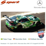 Modelauto 1:43 | Spark AS053 | Mercedes Benz AMG GT3 GruppeM 2020 #999 Modelauto 1:43 | Spark AS053 | Mercedes Benz AMG GT3 GruppeM 2020 #999