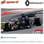 Modelauto 1:43 | Spark S6456 | Renault R.S. 20 Renault F1 2020 #3 Modelauto 1:43 | Spark S6456 | Renault R.S. 20 Renault F1 2020 #3
