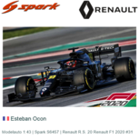 Modelauto 1:43 | Spark S6457 | Renault R.S. 20 Renault F1 2020 #31 Modelauto 1:43 | Spark S6457 | Renault R.S. 20 Renault F1 2020 #31