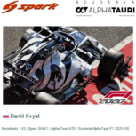 Modelauto 1:43 | Spark S6461 | Alpha Tauri AT01 Scuderia AlphaTauri F1 2020 #26 Modelauto 1:43 | Spark S6461 | Alpha Tauri AT01 Scuderia AlphaTauri F1 2020 #26