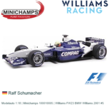 Modelauto 1:18 | Minichamps 100010005 | Williams FW23 BMW Williams 2001 #5 Modelauto 1:18 | Minichamps 100010005 | Williams FW23 BMW Williams 2001 #5