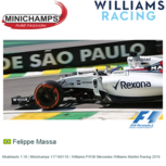Modelauto 1:18 | Minichamps 117160119 | Williams FW38 Mercedes Williams Martini Racing 2016 Modelauto 1:18 | Minichamps 117160119 | Williams FW38 Mercedes Williams Martini Racing 2016