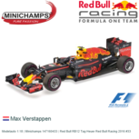 Modelauto 1:18 | Minichamps 147160433 | Red Bull RB12 Tag Heuer Red Bull Racing 2016 #33 Modelauto 1:18 | Minichamps 147160433 | Red Bull RB12 Tag Heuer Red Bull Racing 2016 #33