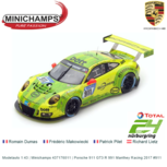 Modelauto 1:43 | Minichamps 437176011 | Porsche 911 GT3 R 991 Manthey Racing 2017 #911 Modelauto 1:43 | Minichamps 437176011 | Porsche 911 GT3 R 991 Manthey Racing 2017 #911