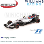 Modelauto 1:18 | Minichamps 110180035 | Williams FW47 Mercedes Williams Martini Racing 2018 #16 Modelauto 1:18 | Minichamps 110180035 | Williams FW47 Mercedes Williams Martini Racing 2018 #16
