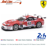 Modelauto 1:43 | Red Line Models RL030 | Ferrari 575 GTC Barron Conner 2004 #62 Modelauto 1:43 | Red Line Models RL030 | Ferrari 575 GTC Barron Conner 2004 #62