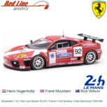 Modelauto 1:43 | Red Line Models RL025 | Ferrari F360 Modena Cirtek Motorsport 2004 #92 Modelauto 1:43 | Red Line Models RL025 | Ferrari F360 Modena Cirtek Motorsport 2004 #92