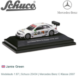 Modelauto 1:87 | Schuco 25434 | Mercedes Benz C Klasse 2007 Modelauto 1:87 | Schuco 25434 | Mercedes Benz C Klasse 2007