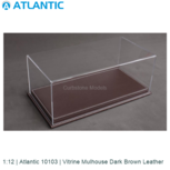 1:12 | Atlantic 10103 | Vitrine Mulhouse Dark Brown Leather 1:12 | Atlantic 10103 | Vitrine Mulhouse Dark Brown Leather