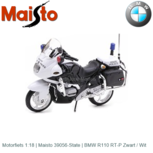 Motorfiets 1:18 | Maisto 39056-State | BMW R110 RT-P Zwart / Wit Motorfiets 1:18 | Maisto 39056-State | BMW R110 RT-P Zwart / Wit