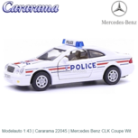 Modelauto 1:43 | Cararama 22045 | Mercedes Benz CLK Coupe Wit Modelauto 1:43 | Cararama 22045 | Mercedes Benz CLK Coupe Wit