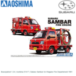 Bouwpakket 1:24 | Aoshima 01417 | Subaru Sambar 4x4 Nagano Fire Departement 1991 Bouwpakket 1:24 | Aoshima 01417 | Subaru Sambar 4x4 Nagano Fire Departement 1991