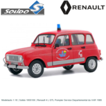 Modelauto 1:18 | Solido 1800106 | Renault 4 L GTL Pompier Service Departemental du VAR 1980 Modelauto 1:18 | Solido 1800106 | Renault 4 L GTL Pompier Service Departemental du VAR 1980