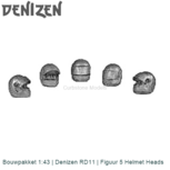 Bouwpakket 1:43 | Denizen RD11 | Figuur 5 Helmet Heads Bouwpakket 1:43 | Denizen RD11 | Figuur 5 Helmet Heads