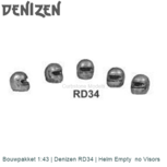Bouwpakket 1:43 | Denizen RD34 | Helm Empty no Visors Bouwpakket 1:43 | Denizen RD34 | Helm Empty no Visors