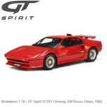 Modelauto 1:18 | GT Spirit GT281 | Koenig 308 Rosso Chiaro 1982 Modelauto 1:18 | GT Spirit GT281 | Koenig 308 Rosso Chiaro 1982