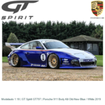 Modelauto 1:18 | GT Spirit GT797 | Porsche 911 Body Kit Old-New Blue / White 2019 Modelauto 1:18 | GT Spirit GT797 | Porsche 911 Body Kit Old-New Blue / White 2019