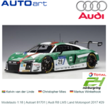 Modelauto 1:18 | Autoart 81701 | Audi R8 LMS Land Motorsport 2017 #29 Modelauto 1:18 | Autoart 81701 | Audi R8 LMS Land Motorsport 2017 #29