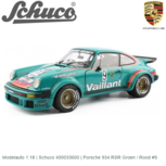 Modelauto 1:18 | Schuco 450033600 | Porsche 934 RSR Groen / Rood #9 Modelauto 1:18 | Schuco 450033600 | Porsche 934 RSR Groen / Rood #9