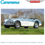Modelauto 1:43 | Cararama 4-16240 | Austin Healey 3000 Mk.2 Convertible Blue / Creme 1967 Modelauto 1:43 | Cararama 4-16240 | Austin Healey 3000 Mk.2 Convertible Blue / Creme 1967