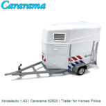 Modelauto 1:43 | Cararama 92820 | Trailer for Horses Police Modelauto 1:43 | Cararama 92820 | Trailer for Horses Police