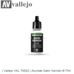 | Vallejo VAL 70522 | Acryllak Satin Varnish #17ml | Vallejo VAL 70522 | Acryllak Satin Varnish #17ml
