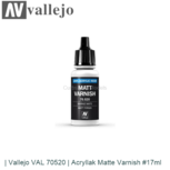 | Vallejo VAL 70520 | Acryllak Matte Varnish #17ml | Vallejo VAL 70520 | Acryllak Matte Varnish #17ml