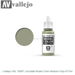 | Vallejo VAL 70987 | Acryllak Model Color Medium Grijs #17ml | Vallejo VAL 70987 | Acryllak Model Color Medium Grijs #17ml