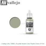 | Vallejo VAL 70885 | Acryllak Model Color Pastel Green #17ml | Vallejo VAL 70885 | Acryllak Model Color Pastel Green #17ml