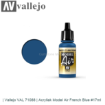 | Vallejo VAL 71088 | Acryllak Model Air French Blue #17ml | Vallejo VAL 71088 | Acryllak Model Air French Blue #17ml