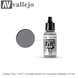| Vallejo VAL 71072 | Acryllak Model Air Gunmetal (Metallic) #17ml | Vallejo VAL 71072 | Acryllak Model Air Gunmetal (Metallic) #17ml