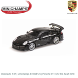Modelauto 1:87 | Minichamps 870068125 | Porsche 911 GT2 RS Zwart 2018 Modelauto 1:87 | Minichamps 870068125 | Porsche 911 GT2 RS Zwart 2018