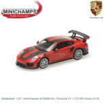 Modelauto 1:87 | Minichamps 870068126 | Porsche 911 GT2 RS Rood 2018 Modelauto 1:87 | Minichamps 870068126 | Porsche 911 GT2 RS Rood 2018