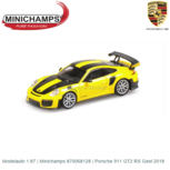 Modelauto 1:87 | Minichamps 870068128 | Porsche 911 GT2 RS Geel 2018 Modelauto 1:87 | Minichamps 870068128 | Porsche 911 GT2 RS Geel 2018