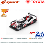 Modelauto 1:87 | Spark 87LM19 | Toyota TS050 Hybrid Toyota Gazoo Racing 2019 #8 Modelauto 1:87 | Spark 87LM19 | Toyota TS050 Hybrid Toyota Gazoo Racing 2019 #8