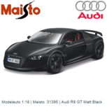 Modelauto 1:18 | Maisto 31395 | Audi R8 GT Matt Black Modelauto 1:18 | Maisto 31395 | Audi R8 GT Matt Black