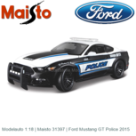 Modelauto 1:18 | Maisto 31397 | Ford Mustang GT Police 2015 Modelauto 1:18 | Maisto 31397 | Ford Mustang GT Police 2015